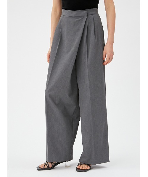 FRAY I.D（フレイアイディー）の「ラップデザインパンツ（スラックス・レディース・グレー/イエロー・1/0）」の15枚目の写真