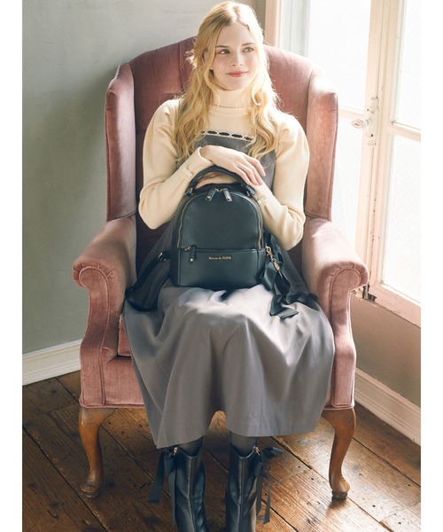 Maison de FLEUR(メゾンドフルール)の「リボンMリュック(バックパック/リュック・レディース・ブラック/ピンク・FREE)」の17枚目の写真