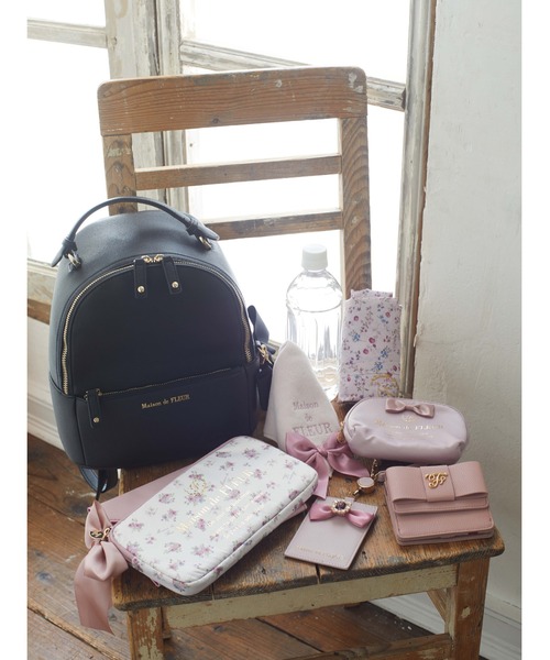 Maison de FLEUR(メゾンドフルール)の「リボンMリュック(バックパック/リュック・レディース・ブラック/ピンク・FREE)」の20枚目の写真