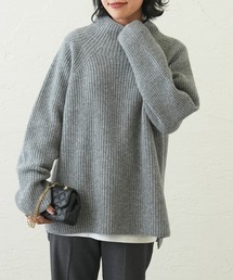 OUVRAGE CLASSE | 畦編みボトルネックプルオーバー(ニット/セーター)