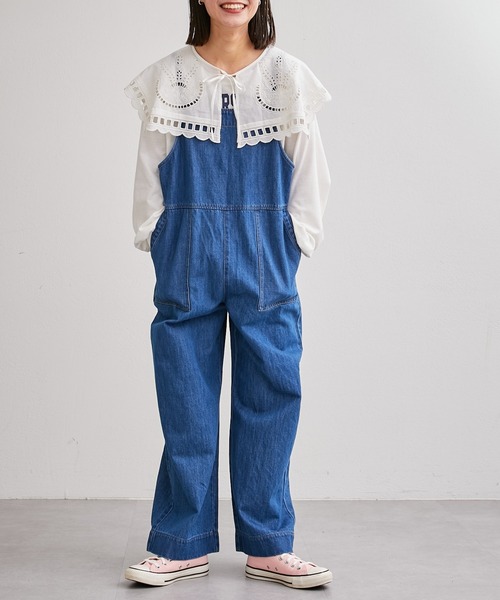 CIAOPANIC TYPY（チャオパニックティピー）の「【india】スクエアレース付け衿（付け襟・レディース・ホワイト/ブラック・ONE SIZE）」の8枚目の写真