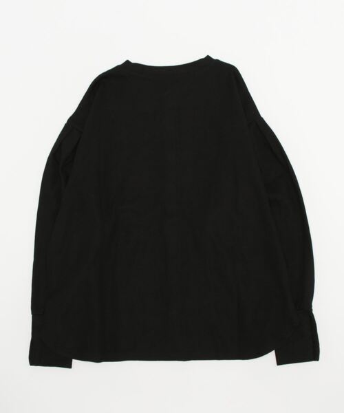STYLEBLOCK（スタイルブロック）の「リブロングカフブラウス（シャツ/ブラウス・レディース・ホワイト系その他/ホワイト/ブラック・M）」の4枚目の写真
