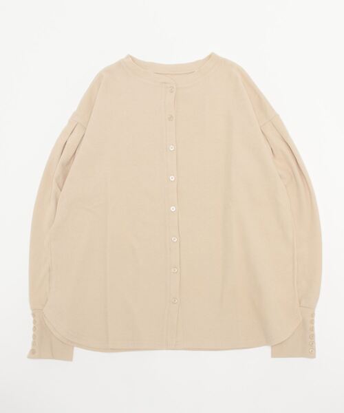 STYLEBLOCK（スタイルブロック）の「リブロングカフブラウス（シャツ/ブラウス・レディース・ホワイト系その他/ホワイト/ブラック・M）」の5枚目の写真