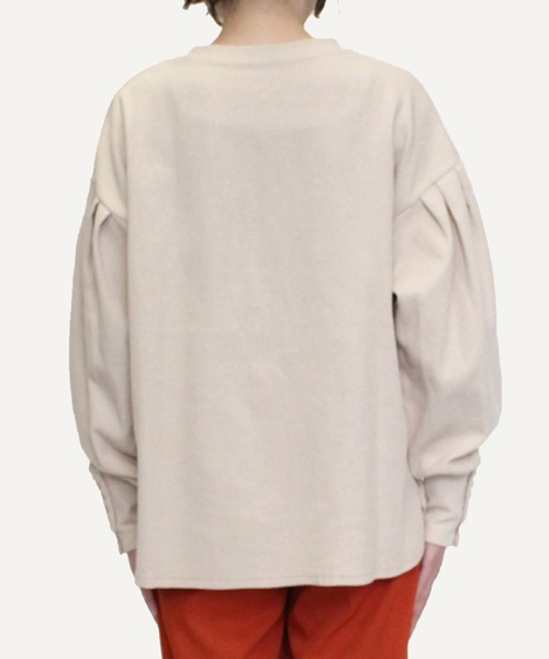 STYLEBLOCK（スタイルブロック）の「リブロングカフブラウス（シャツ/ブラウス・レディース・ホワイト系その他/ホワイト/ブラック・M）」の7枚目の写真