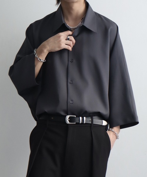 welise/ウェライズ】リッチドレープスムース オーバーサイズ ハーフ