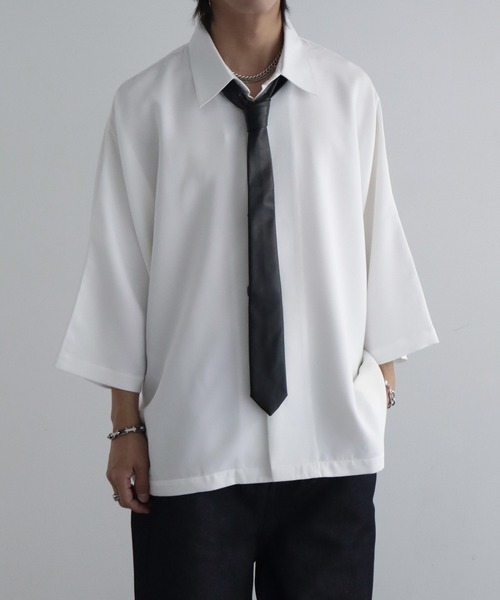 welise/ウェライズ】リッチドレープスムース オーバーサイズ ハーフ