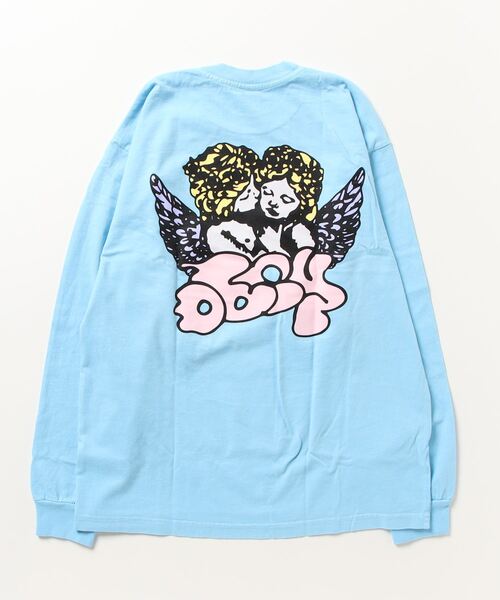 OBEY(オベイ)の「OBEY/オベイ ヘビーウェイト天使プリントロンT(Tシャツ/カットソー・メンズ・ホワイト/グリーン/ブルー・LARGE/MEDIUM)」の6枚目の写真