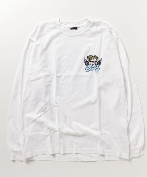 OBEY(オベイ)の「OBEY/オベイ ヘビーウェイト天使プリントロンT(Tシャツ/カットソー・メンズ・ホワイト/グリーン/ブルー・LARGE/MEDIUM)」の7枚目の写真
