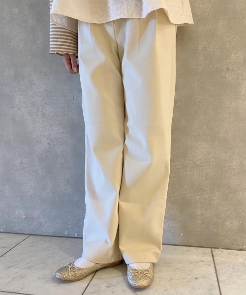 flower（フラワー）の「ウォーミ―タックパンツ（その他パンツ・レディース・ブラウン/アイボリー・FREE）」の21枚目の写真