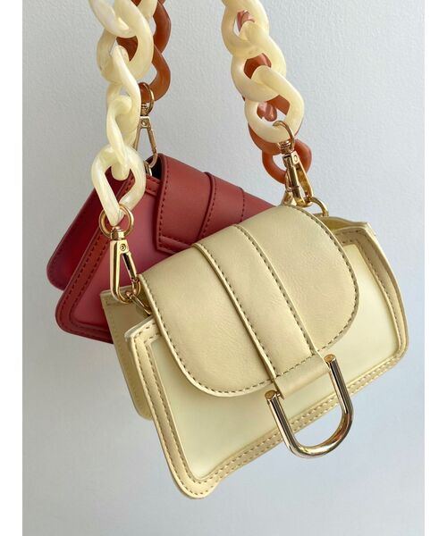 RESEXXY（リゼクシー）の「コンパクトミニバッグ（ハンドバッグ・レディース・ピンク/イエロー・FREE）」の4枚目の写真