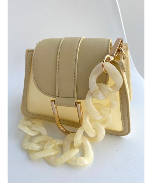 RESEXXY（リゼクシー）の「コンパクトミニバッグ（ハンドバッグ・レディース・ピンク/イエロー・FREE）」の6枚目の写真