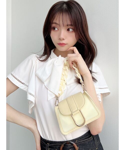 RESEXXY（リゼクシー）の「コンパクトミニバッグ（ハンドバッグ・レディース・ピンク/イエロー・FREE）」の7枚目の写真