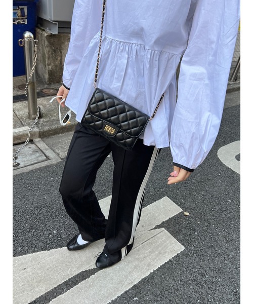 WC（ダブル シー）の「ラインフレアジャージパンツ（スウェットパンツ・レディース・ピンク/ブラック/グリーン/ライトパープル・FREE）」の21枚目の写真