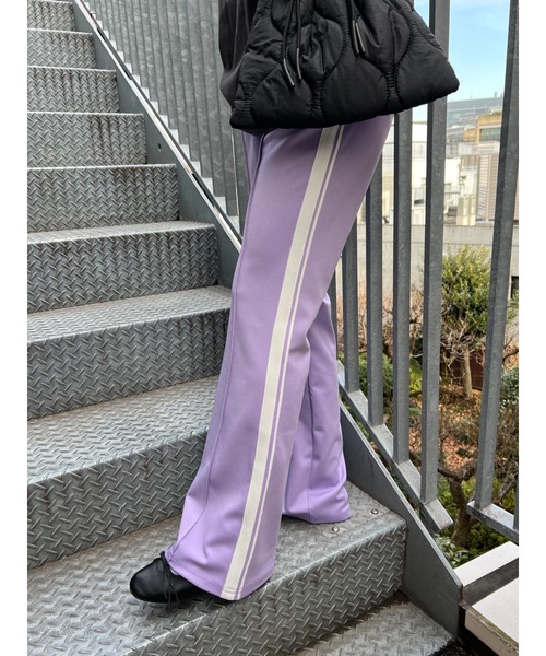 【新品】&エルシー　ジャージフレアパンツ 楽天市場】セットアップ ジャージ 上下セット トップス ボトムス 2点