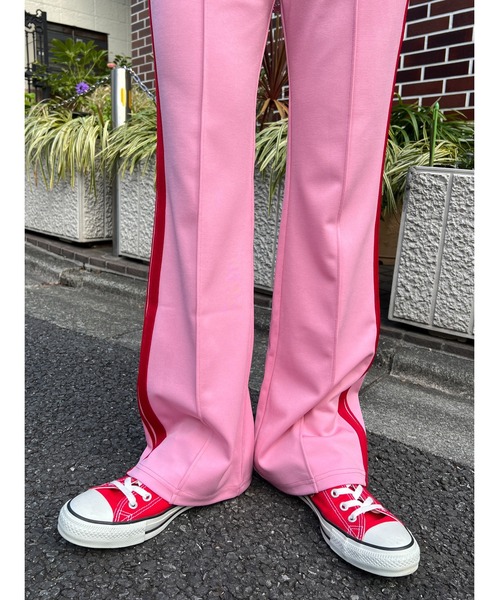 WC（ダブル シー）の「ラインフレアジャージパンツ（スウェットパンツ・レディース・ピンク/ブラック/グリーン/ライトパープル・FREE）」の19枚目の写真