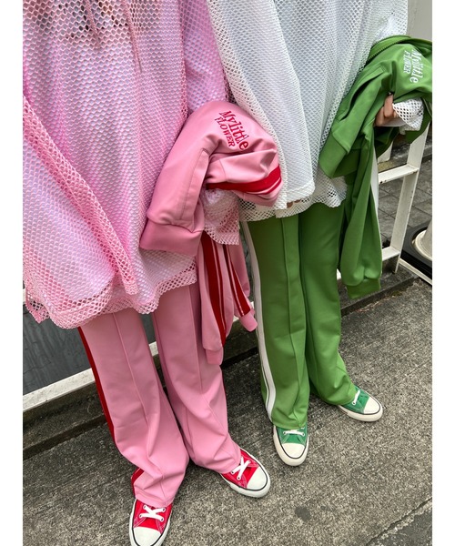 WC（ダブル シー）の「ラインフレアジャージパンツ（スウェットパンツ・レディース・ピンク/ブラック/グリーン/ライトパープル・FREE）」の14枚目の写真