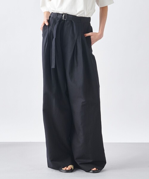 JOSEPH STUDIO（ジョゼフストゥディオ）の「【洗える・ユニセックス】ハイカウントリネン　パンツ（その他パンツ・メンズ・ホワイト系/ブラック系・2/4/6/8）」の2枚目の写真