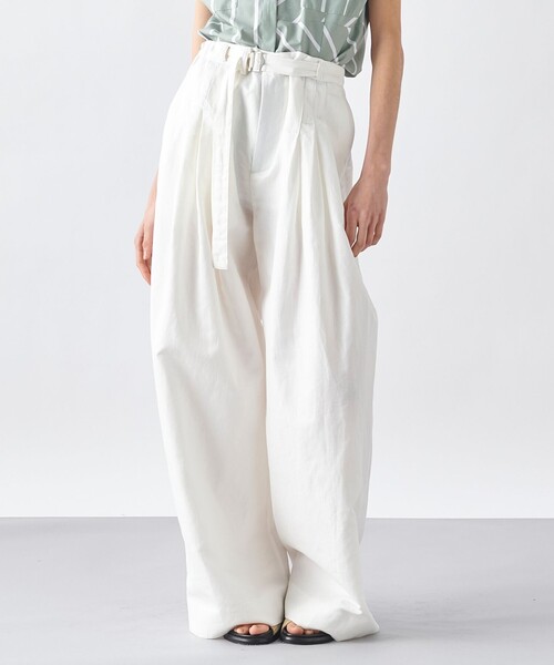 JOSEPH STUDIO（ジョゼフストゥディオ）の「【洗える・ユニセックス】ハイカウントリネン　パンツ（その他パンツ・メンズ・ホワイト系/ブラック系・2/4/6/8）」の4枚目の写真