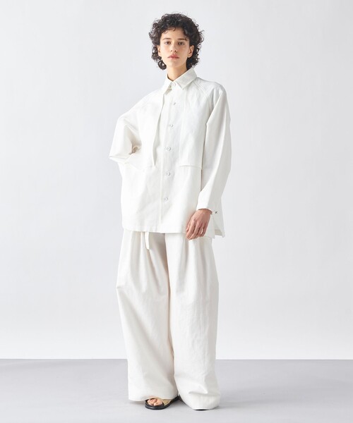 JOSEPH STUDIO（ジョゼフストゥディオ）の「【洗える・ユニセックス】ハイカウントリネン　パンツ（その他パンツ・メンズ・ホワイト系/ブラック系・2/4/6/8）」の7枚目の写真