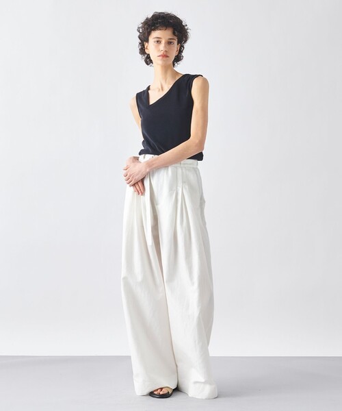JOSEPH STUDIO（ジョゼフストゥディオ）の「【洗える・ユニセックス】ハイカウントリネン　パンツ（その他パンツ・メンズ・ホワイト系/ブラック系・2/4/6/8）」の10枚目の写真