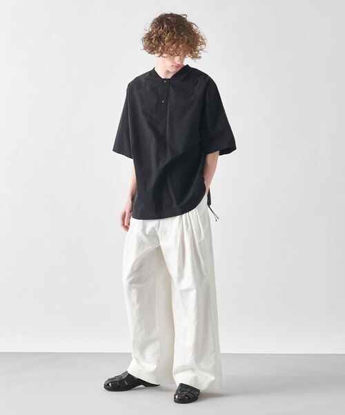 JOSEPH STUDIO（ジョゼフストゥディオ）の「【洗える・ユニセックス】ハイカウントリネン　パンツ（その他パンツ・メンズ・ホワイト系/ブラック系・2/4/6/8）」の11枚目の写真