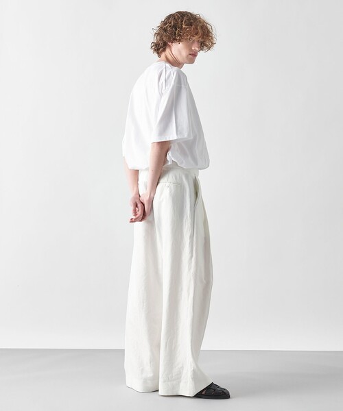 JOSEPH STUDIO（ジョゼフストゥディオ）の「【洗える・ユニセックス】ハイカウントリネン　パンツ（その他パンツ・メンズ・ホワイト系/ブラック系・2/4/6/8）」の12枚目の写真