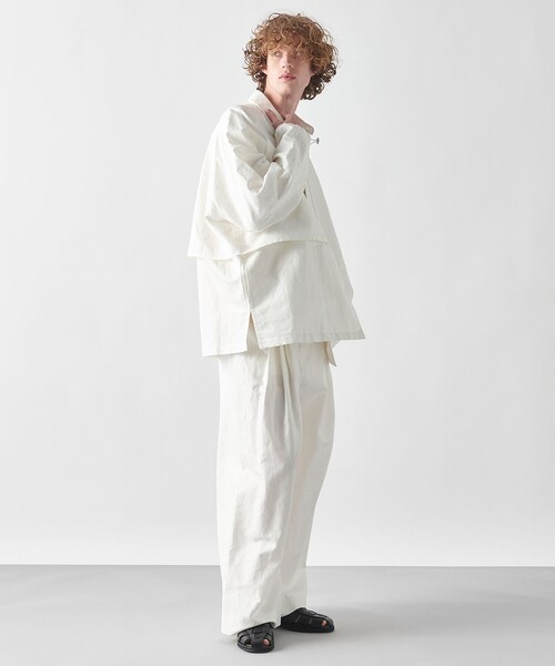 JOSEPH STUDIO（ジョゼフストゥディオ）の「【洗える・ユニセックス】ハイカウントリネン　パンツ（その他パンツ・メンズ・ホワイト系/ブラック系・2/4/6/8）」の13枚目の写真