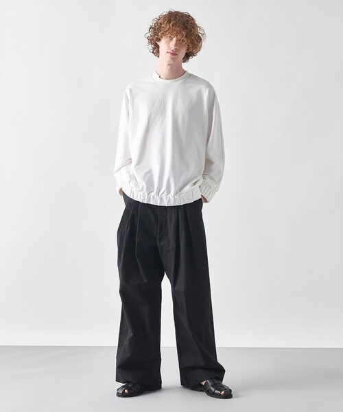 JOSEPH STUDIO（ジョゼフストゥディオ）の「【洗える・ユニセックス】ハイカウントリネン　パンツ（その他パンツ・メンズ・ホワイト系/ブラック系・2/4/6/8）」の17枚目の写真