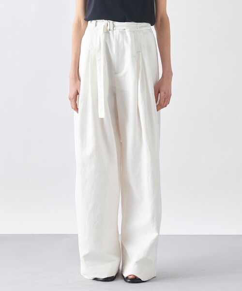 JOSEPH STUDIO（ジョゼフストゥディオ）の「【洗える・ユニセックス】ハイカウントリネン　パンツ（その他パンツ・メンズ・ホワイト系/ブラック系・2/4/6/8）」の22枚目の写真