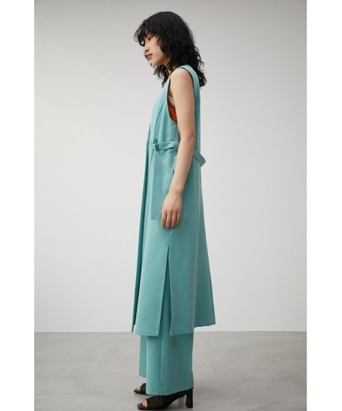 Audire アウディーレ Mannish gilet ロング ジレ ミント Mannish gilet(Mint) – Audire