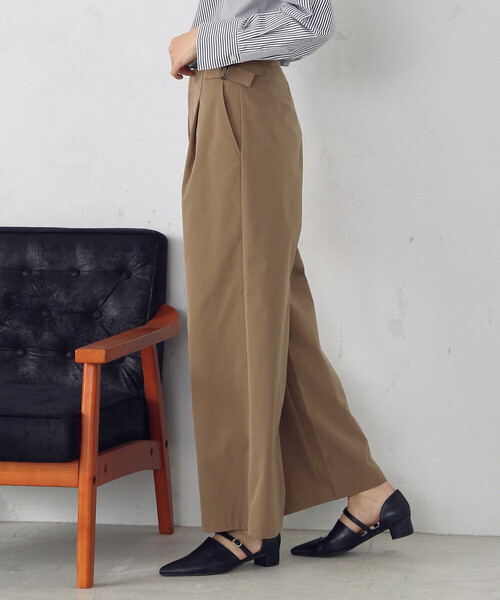 COMME CA ISM(コムサイズム)の「チノワイドパンツ(チノパンツ・レディース・ネイビー/ブラウン・L/M)」の15枚目の写真