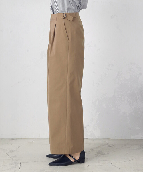 COMME CA ISM(コムサイズム)の「チノワイドパンツ(チノパンツ・レディース・ネイビー/ブラウン・L/M)」の17枚目の写真