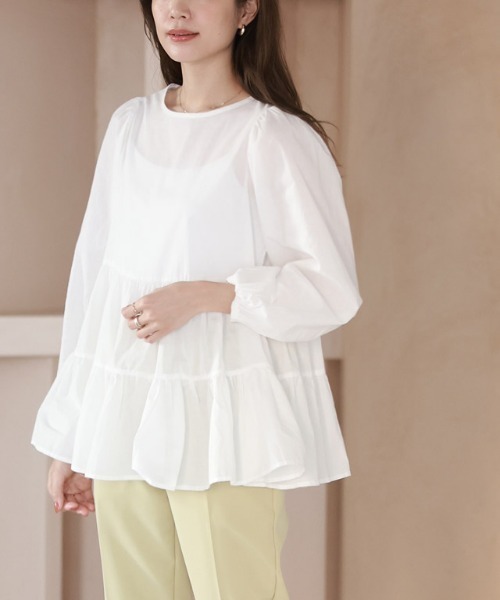 ティアードブラウス