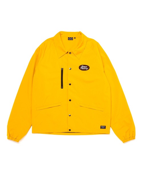430(フォーサーティ)の「【430】NYLON COACH JACKET W/P(その他アウター・メンズ・ブラック/イエロー・3/2/1)」の2枚目の写真