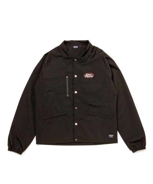 430(フォーサーティ)の「【430】NYLON COACH JACKET W/P(その他アウター・メンズ・ブラック/イエロー・3/2/1)」の1枚目の写真
