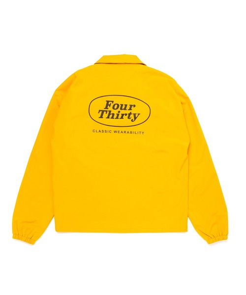 430(フォーサーティ)の「【430】NYLON COACH JACKET W/P(その他アウター・メンズ・ブラック/イエロー・3/2/1)」の4枚目の写真