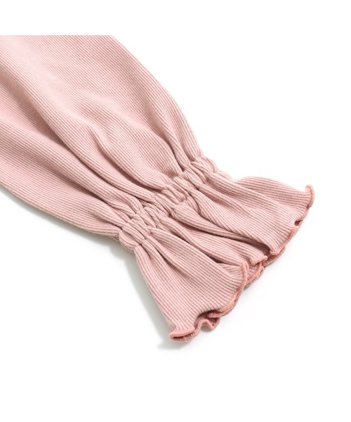 JENNI love（ジェニィラブ）の「ビッグカラーキャンディスリーブロンT（Tシャツ/カットソー・キッズ・オフホワイト/ピンク/ブラック・130cm/140cm/150cm/160cm）」の19枚目の写真