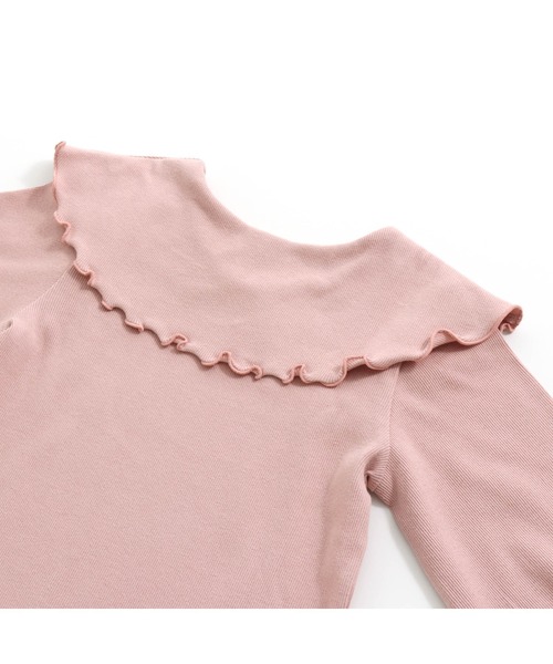 JENNI love（ジェニィラブ）の「ビッグカラーキャンディスリーブロンT（Tシャツ/カットソー・キッズ・オフホワイト/ピンク/ブラック・130cm/140cm/150cm/160cm）」の20枚目の写真