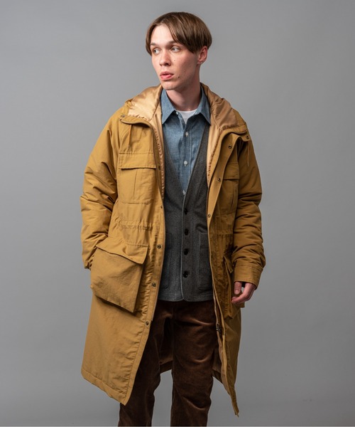 MR.OLIVE(ミスターオリーブ)の「C/N グログラン クロス / マウンテンパーカー ロングコート(マウンテンパーカー・メンズ・ベージュ・MEDIUM)」の2枚目の写真