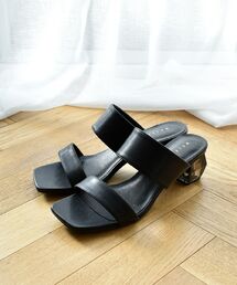 クリアヒールサンダル