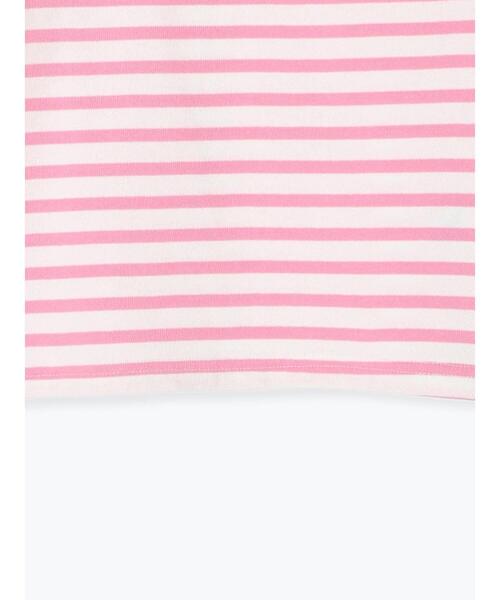 Samansa Mos2 Lagom（サマンサモスモスラーゴム）の「ハリネズミ刺繍ボーダープルオーバー（Tシャツ/カットソー・キッズ・グリーン/ブルー/ピンク・100cm/110cm/120cm/130cm/95cm）」の8枚目の写真