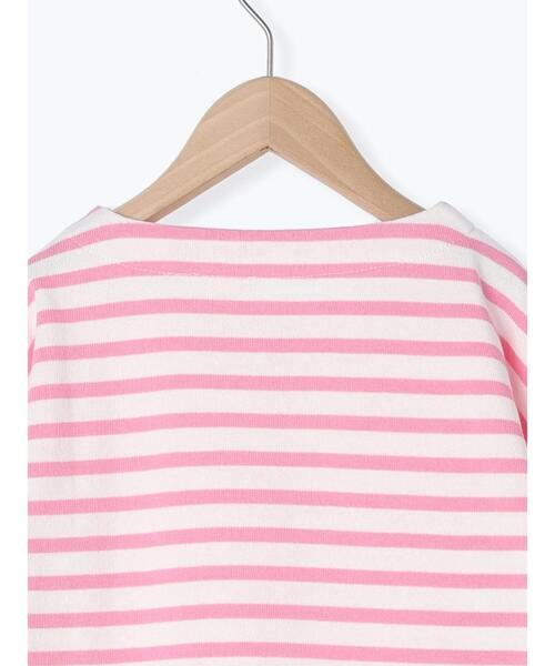 Samansa Mos2 Lagom（サマンサモスモスラーゴム）の「ハリネズミ刺繍ボーダープルオーバー（Tシャツ/カットソー・キッズ・グリーン/ブルー/ピンク・100cm/110cm/120cm/130cm/95cm）」の9枚目の写真