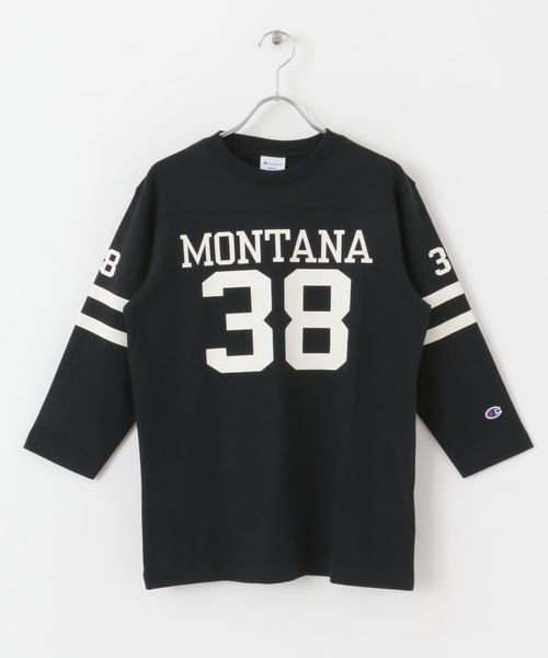 Champion(チャンピオン)の「Champion 3/4SLEEVE T-SHIRTS(Tシャツ/カットソー・レディース・ブラック/ベージュ系その他/ホワイト・SMALL)」の5枚目の写真