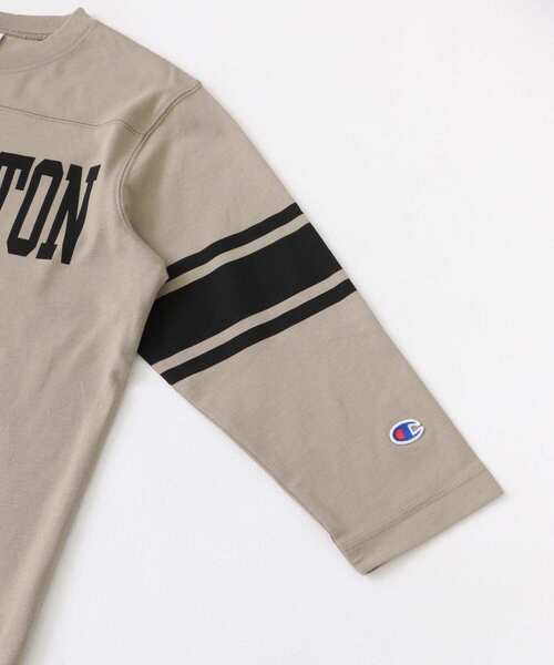 Champion(チャンピオン)の「Champion 3/4SLEEVE T-SHIRTS(Tシャツ/カットソー・レディース・ブラック/ベージュ系その他/ホワイト・SMALL)」の7枚目の写真
