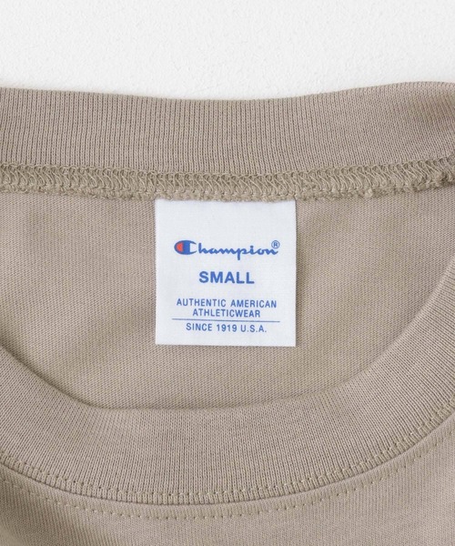 Champion(チャンピオン)の「Champion 3/4SLEEVE T-SHIRTS(Tシャツ/カットソー・レディース・ブラック/ベージュ系その他/ホワイト・SMALL)」の10枚目の写真