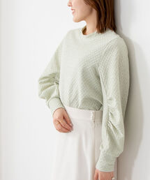 NOLLEY’S | シャーリングジャガードプルオーバーカットソー(Tシャツ/カットソー)