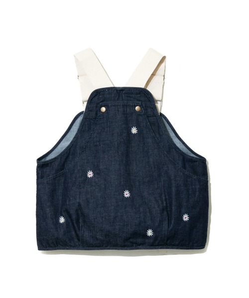 CUBE SUGAR(キューブシュガー)の「CUBE SUGAR/キューブシュガー ツイルxデニム ハンティングベスト(ベスト・レディース・ダークインディゴブルー・FREE)」の6枚目の写真