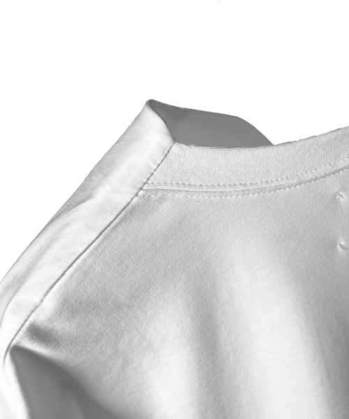FORTUNA HOMME（フォルトゥナオム）の「FORTUNAHOMME Keyneck Docking L/S Tee（Tシャツ/カットソー・メンズ・ブラック/ホワイト・2/1）」の9枚目の写真