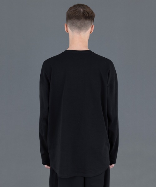 FORTUNA HOMME（フォルトゥナオム）の「FORTUNAHOMME Keyneck Docking L/S Tee（Tシャツ/カットソー・メンズ・ブラック/ホワイト・2/1）」の5枚目の写真