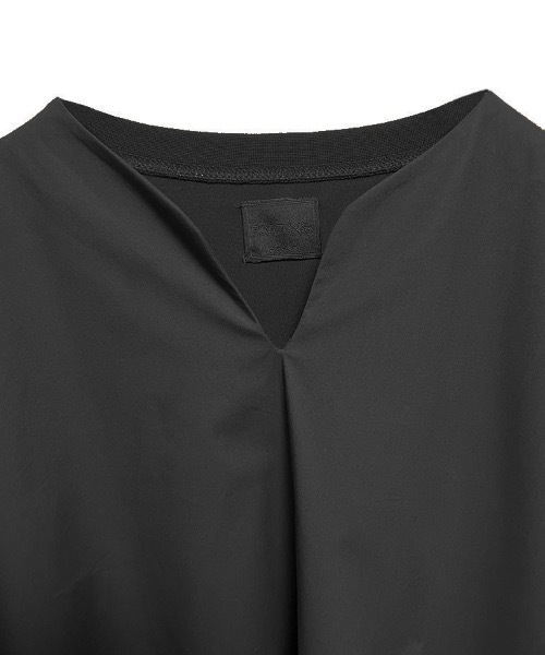 FORTUNA HOMME（フォルトゥナオム）の「FORTUNAHOMME Keyneck Docking L/S Tee（Tシャツ/カットソー・メンズ・ブラック/ホワイト・2/1）」の8枚目の写真